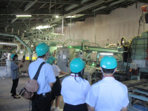 浜田養護学校工場見学